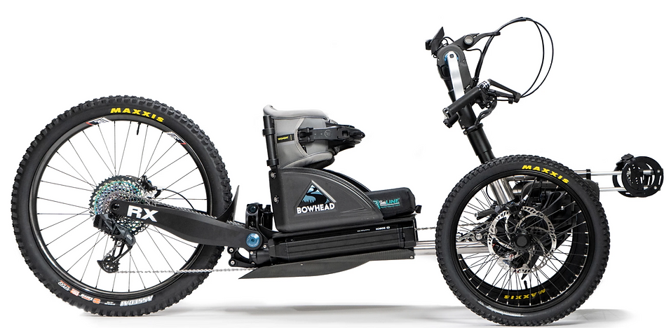 Handbike BOWHEAD RX. électrique, tout suspendu, inclinable